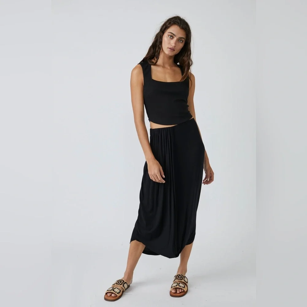 Free People Daphne Set in Black